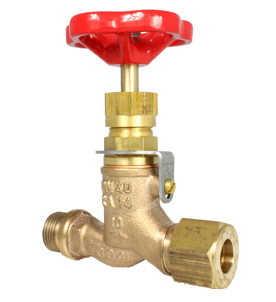 GLOBE VALVE STRAIGHT BRONZE WITH CUTTING RINGS AS-RG-N; S  DIN86501 PN 40